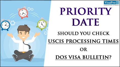 Priority Date: Check USCIS Processing Times or Visa .